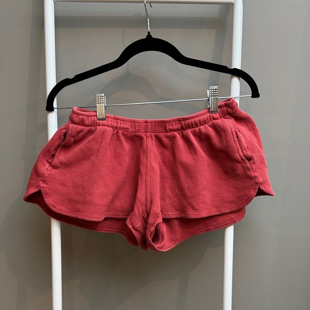 Women's Casual Red Shorts